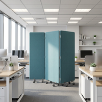 Paravent Acoustique en Polyester OEKO-TEX Standard 100 ASTM C423 pour l'Europe et l'Amérique, Écran d'Isolation Sonore pour Bureau