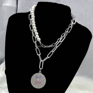 Collar de perlas JJ JJOA hecho a mano de fábrica, accesorios de cuello desmontable rosa y azul <span class=keywords><strong>para</strong></span> mujer, Collar falso Jack Jill Inc - Product Image 4
