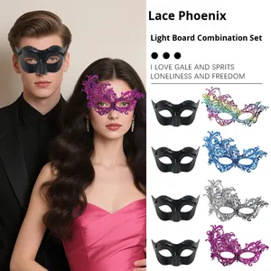 गर्म बिक्री के लिए प्लास्टिक डिय हेलोलीन कोस्प्ले आधा फेस मास्क कार्निवल पार्टी बार प्रोप्स - Product Image 1