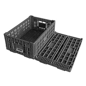 Agriculture Vegetable And Fruits Stackable Mesh Folding Plastic Crate
