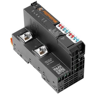 Acoplador de Bus de Campo Remoto Weidmuller UR20-FBC-EIP, Montaje en Riel DIN, IP54, Negro, 2 Polos, Entrada Digital - Product Image 1