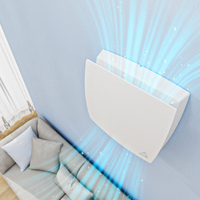 Ventilation à récupération d'air domestique équilibrée HRV ERV, économie d'énergie, flexible, murale, WiFi, avec 92% d'efficacité