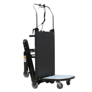 CE approved Portable Foldable 250kg 400kg Heavy Duty Four Wheel Battery Electric Stair <b>Climbing</b> Trolley - Product Image 1