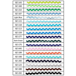 Cinta de Ricrac Gordon de 5 mm con Rayas en Espiga, 100% Poliéster, Adorno Ondulado para Confección de Ropa - Ecológico y Antibacteriano - Product Image 6