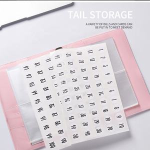 Venta al por mayor personalizado 100 ahorro de dinero organizador sobre desafío Finanzas planificador carpeta Cuadernos de cuero PU - Product Image 4