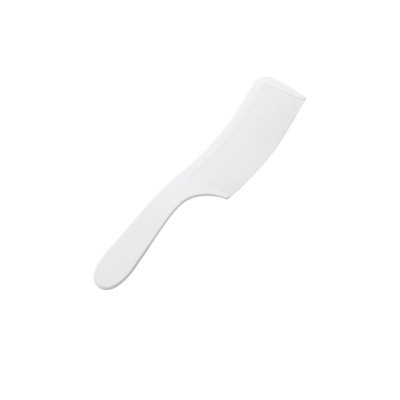 Pettine da barbiere curvo bianco