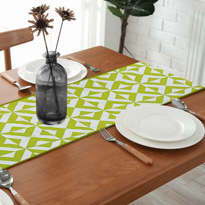Camino de Mesa Estampado 100% Algodón, Elegante y Sencillo, Mantelería de Tela Ecológica e Impermeable para Comedor, Hogar y Restaurante - Product Image 2