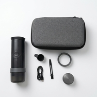 Machine à café portable automatique pour voiture, hôtel, camping-car, rechargeable par USB, filtre de 58 mm, panier à café en poudre, capacité de 3 à 5 tasses