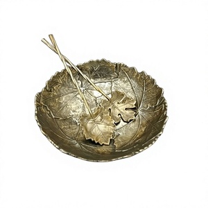 Brass Decorative <b>Bowl</b> With 2 Spoons Exclusive Quality Chocolates <b>Bowl</b> <b>Dessert</b> Decorative <b>Bowl</b> In India - Product Image 1