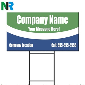 Wholesale Customized Outdoor Roofing Service Yard Sign UV Printing Waterproof <b>Plastic</b> <b>Sheets</b> Custom Yard Sign - Product Image 1