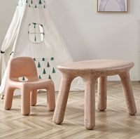 Table et chaise en plastique pour enfants, pour la crèche, la salle de jeux, la chambre à coucher
