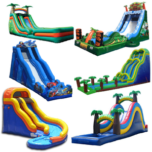 Tùy chỉnh <span class=keywords><strong>Inflatable</strong></span> bouncy nhà lâu đài trượt nước <span class=keywords><strong>Bouncer</strong></span> leo núi đá công viên nước - Product Image 1