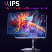 Monitor de PC de 27 Pulgadas, Rojo, Nuevo Diseño, 2K, 240Hz, con Interfaz USB, HD-MI, DP, Pantalla sin Bordes, Pantalla Ancha para Juegos, Panel IPS
