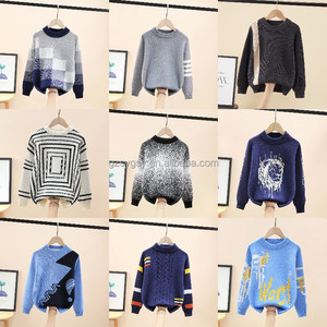 Hot bán V Cổ Dài Tay Áo Thun biểu tượng tùy chỉnh dệt kim Kid trường đồng phục áo len - Product Image 4