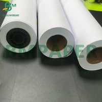 Papel plotter Hi - Bright 20lb 24lb 24 ''* 150 'Papel bond de presentación limpia para impresión de ingeniería