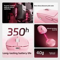 Mouse Gaming Nirkabel Scyrox V8s PAW NEXI 50000 DPI Ultra Ringan 40g Esports Dual 8K Polling Rate Optik Ergonomis