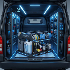 Paquete de Inicio para Autolavado Móvil POLAR BEAR PB-<span class=keywords><strong>PRO</strong></span>-Starter |   Equipo para Detallado de Autos, 110V/220V, 200L, 1.8kW + LiFePO4 + Vapor - Product Image 5