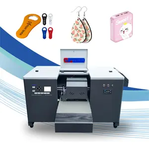 Impresora plana A3 30*40 cm vidrio acrílico material plano impresión UV-Digital-Flachbettdrucker