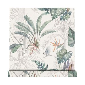 Creation Of Time And Space Tropical Palm Leaf Self-Adhesive Wallpaper Moisture Proof For Bedroom Wall Decor - Product Image 5