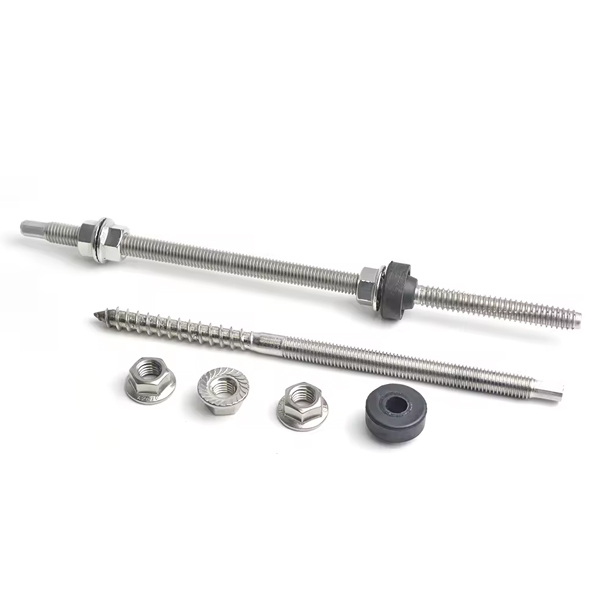Stainless Steel Din912 Solar Hanger Bolt Solar Mounting T Bolt and Nut Hex Head Self Drilling Screw Wood Screw Solar Panel Screw · image 4