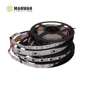 APA102 RGB Pixel LED Bande 5m Étanche Adressable Lumières De Noël Commande Vocale 5050 Diodes SMD Entrée DC <span class=keywords><strong>12V</strong></span> Certifiée UL - Product Image 4