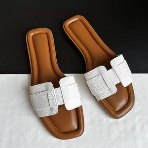 Women's New Fashion Summer <b>Slides</b> Sandals Comfortable Small Fragrant Wind Women's Slippers Soft Upper for Spring Season - Product Image 5