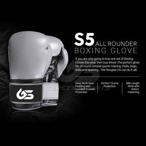 Gants de boxe MMA en cuir de vachette personnalisés professionnels GARCIS SPORTS GS-BG-221, doigts entièrement couverts, imperméables, arts martiaux, boxe - Product Image 2