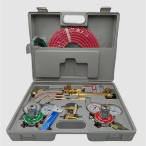 Torch Cutting <b>Welding</b> <b>Kit</b> Oxygen Acetylene Propane Copper Plated American Style CFWELD - Product Image 2