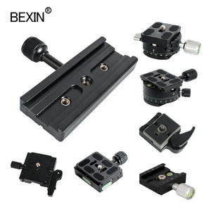 Accessoires de pièces détachées pour trépieds, équipement photographique, plaque à dégagement rapide en métal, rotule, support de caméra, adaptateur, pince - Product Image 1
