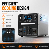 Estación de Energía Portátil para Exteriores OEM de 800W con Pantalla LED y Carcasa Metálica para Camping, Pesca y Uso de Emergencia