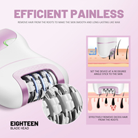 Bikini-Trimmer Elektrische Rasierer für Frauen, Persönlicher Rasierer für Schamhaar, Bikinizone, Beine, Achseln, Gesicht, USB-C Wiederaufladbar