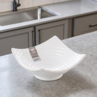 Bol rectangulaire peu profondes, vaisselle classique en plastique mélamine