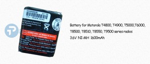 Batería de Repuesto Nimh HKNN4002B para <span class=keywords><strong>Walkie</strong></span> Talkie <span class=keywords><strong>Motorola</strong></span>, Compatible con Radios EM1000, MS350R, FV500 y T4900 - Product Image 2