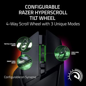 Ratón Inalámbrico para Juegos <span class=keywords><strong>Razer</strong></span> Basilisk V3 Pro 35K 35000DPI con Sensor Óptico, Rueda de Desplazamiento HyperScroll, RGB, Ergonómico, Programable, 140H - Product Image 2