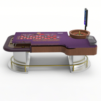 Table de jeu de roulette professionnelle de luxe de style européen en acier inoxydable sur mesure de haute qualité pour casino, à vendre