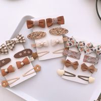 Lot de 8 Barrettes à cheveux pour enfants, petits nœuds, pinces Bb, cadeau pour petites filles, ensemble de pinces à cheveux, accessoires pour enfants
