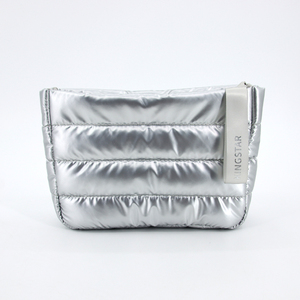 <span class=keywords><strong>2025</strong></span> Mới Tùy Chỉnh Thiết Kế Thời Trang Mềm Mại Puffy Không Thấm Nước Túi Mỹ Phẩm Bán Buôn Xuống Vải Sử Dụng Hàng Ngày Trang Điểm <span class=keywords><strong>Nylon</strong></span> Dây Kéo <span class=keywords><strong>Pouch</strong></span> - Product Image 1