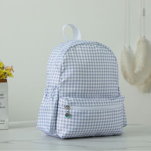 Mochila de Nailon para Mujer al por Mayor con Estampado de Flores y Cuadros Vichy, Impermeable y Personalizada para Chicas, Ocio al Aire Libre y Mochila Escolar Universitaria - Product Image 6