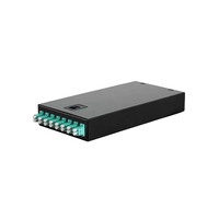 Kotak Distribusi Serat Optik Desktop Huiwei 8-port 16 Core LC Multimode OM3 dengan Panel Patch Serat Optik