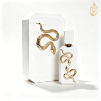 Série d'Eau de Parfum Motif Serpent Noir Blanc Rouge, Parfum Arabe de Luxe Longue Durée Unisexe Flacon Octogonal Cadeau
