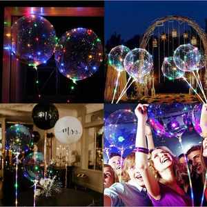 LED BoBo <b>Balloons</b> 3-Level Flashing String Lights Helium-Filled Halloween Christmas Wedding Birthday Party <b>Decorations</b> - Product Image 3