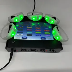 Bracelet lumineux à LED pour fête, avec afficheur Led programmable par application, en Stock,