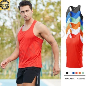 Chaleco Deportivo Personalizado para Maratón, Chaleco de Running para Hombre, Delgado, Transpirable, de Malla, de Secado Rápido - Product Image 1