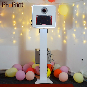 <strong>Mini</strong> <strong>Portable</strong> Selfie Photo <strong>Booth</strong> with Adjustable Metals Stand and LED Lighting - Product Image 6
