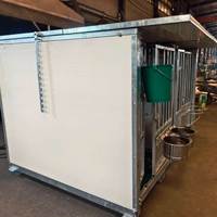 Enclos de sécurité pour veaux en métal galvanisé modulaire, simple/double, autoportant, écologique, durable, 6 pieds, moderne