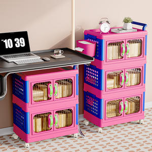 Armoire de rangement pour enfants Dopamine, 4 niveaux, rectangulaire, organisateur de jouets sur pied, boîte de rangement multifonctionnelle pour enfants - Product Image 4