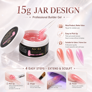 Nuovi Prodotti Primaverili: Gel Costruttore per Unghie di Alta Qualità Milky Way, Gel UV per Estensione Unghie per Saloni di Bellezza - Product Image 6