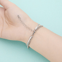 Bracelets d'alerte médicale personnalisés JFJEWER pour femmes, en acier inoxydable à double couche, chaîne serpent et câble, réglables