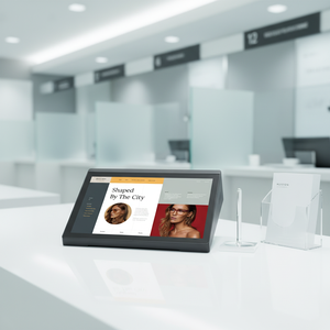 Kiosco de Autoservicio Horizontal Android Todo en Uno de 10.1 Pulgadas para Consultas y Evaluación de Satisfacción del Cliente - Product Image 1