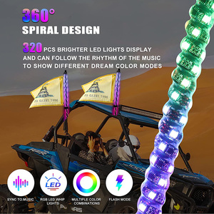 Lumière LED en spirale de poursuite des rêves, 3, 4, 5 pieds, pour RZR, ATV, antenne de drapeau, lumières pour camion, buggy, tout-terrain, <span class=keywords><strong>dune</strong></span> de sable - Product Image 2